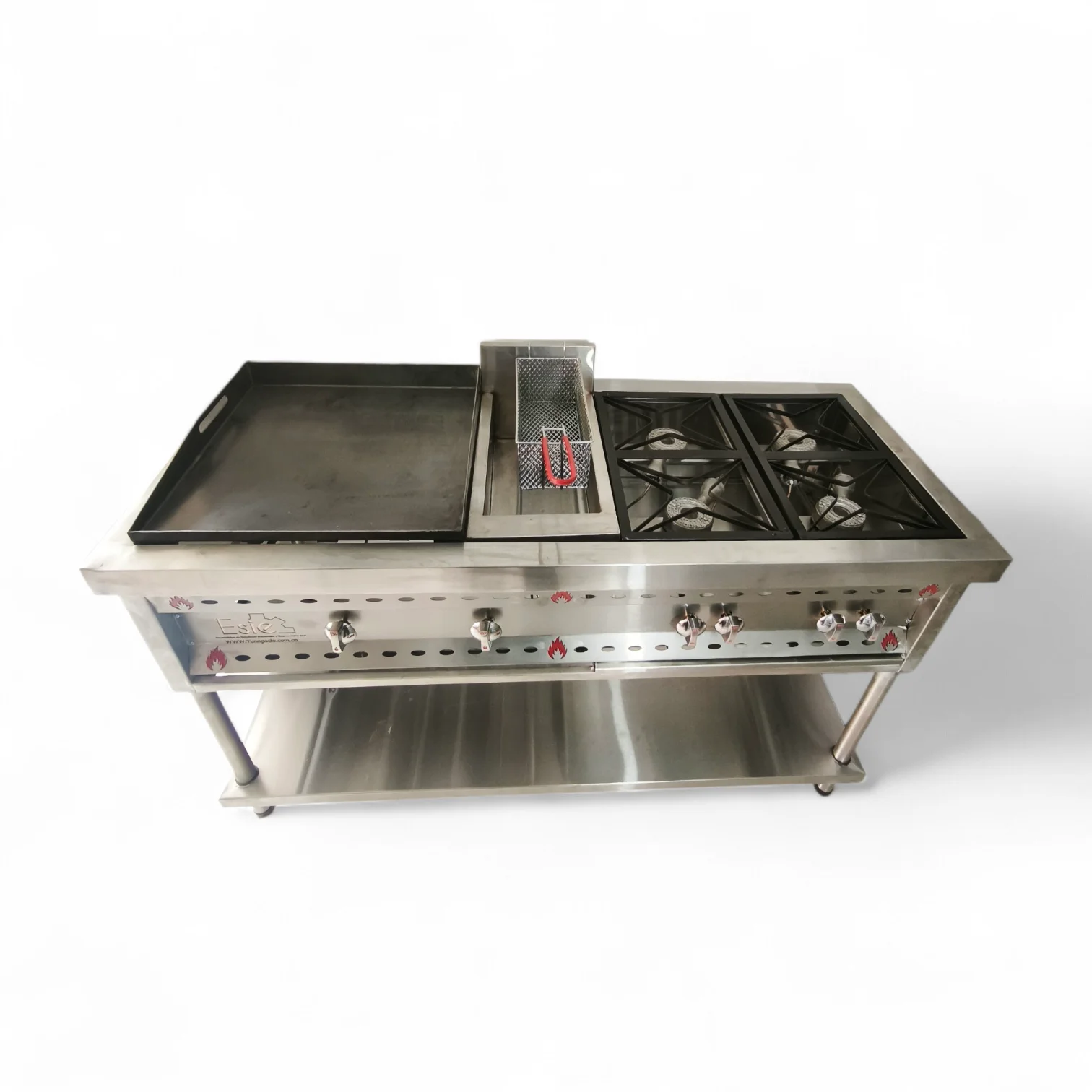 Exclusiva Estufa con Plancha y Freidora - equipos industriales TUNEGOCIO.COM